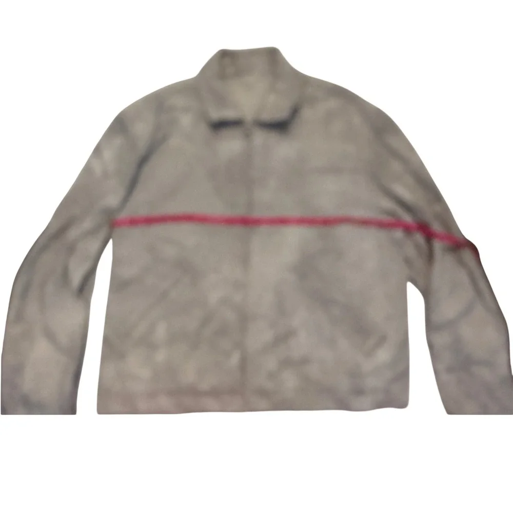 Zara Man Grey Tie Dye Acid Wash Full Zip Canvas Jacket L 3918/406/805